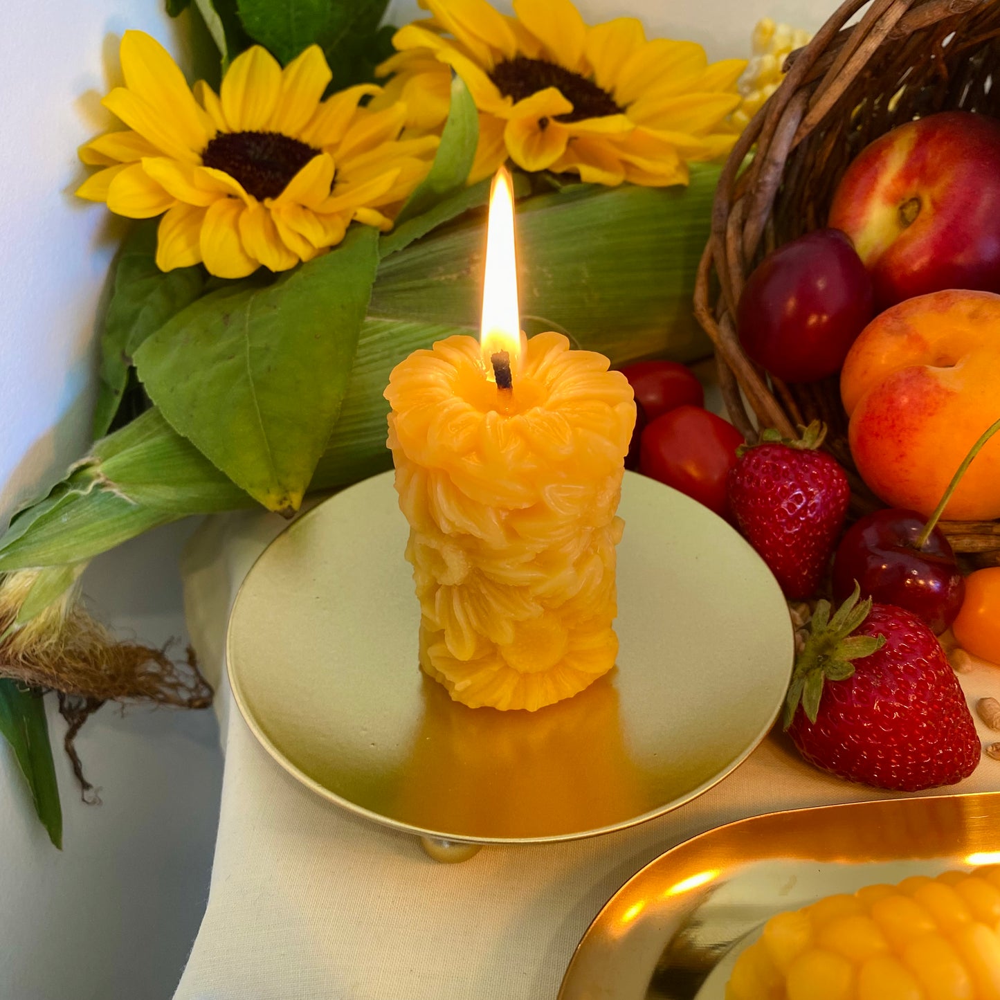 Sunflowers Candle