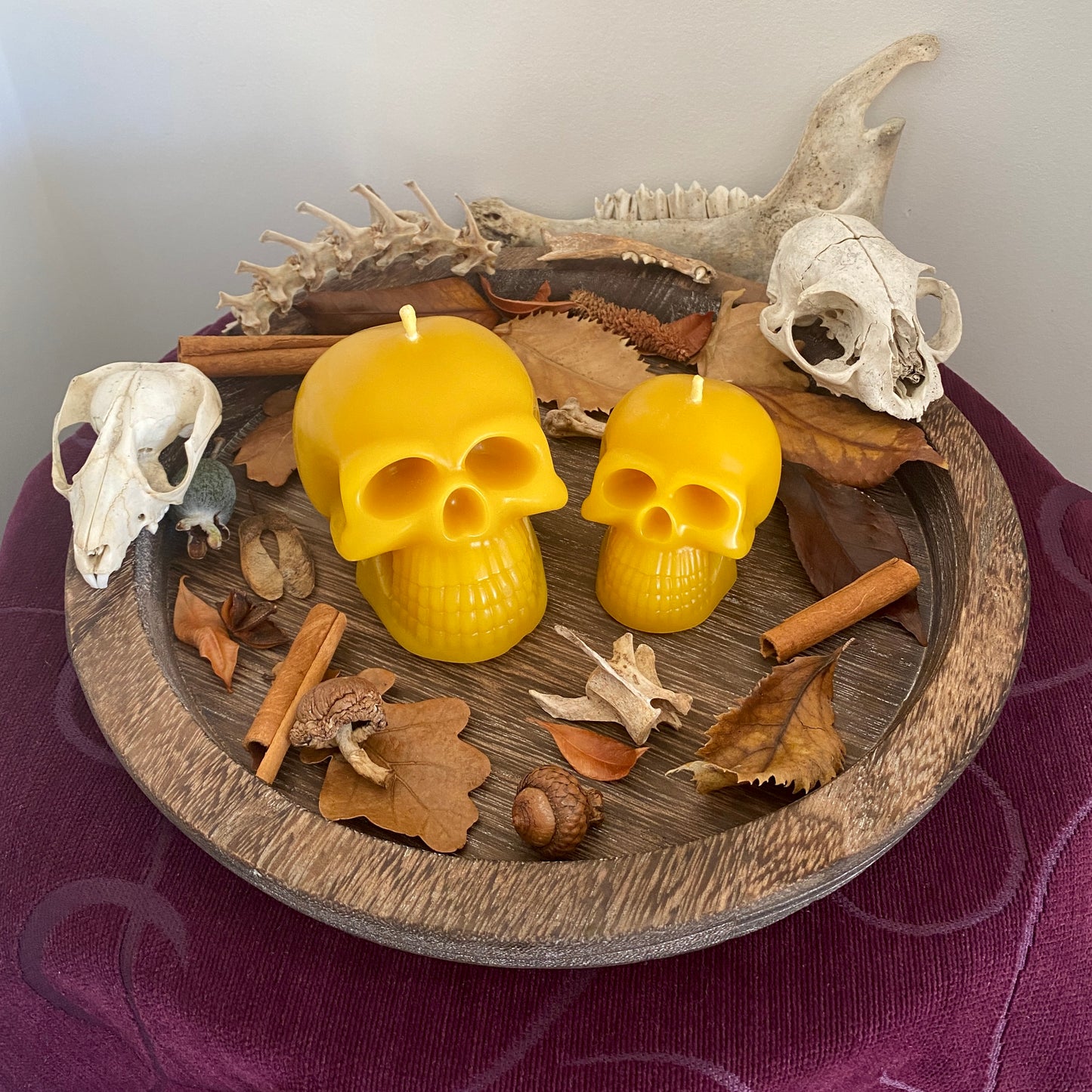 Samhain Skull Candles