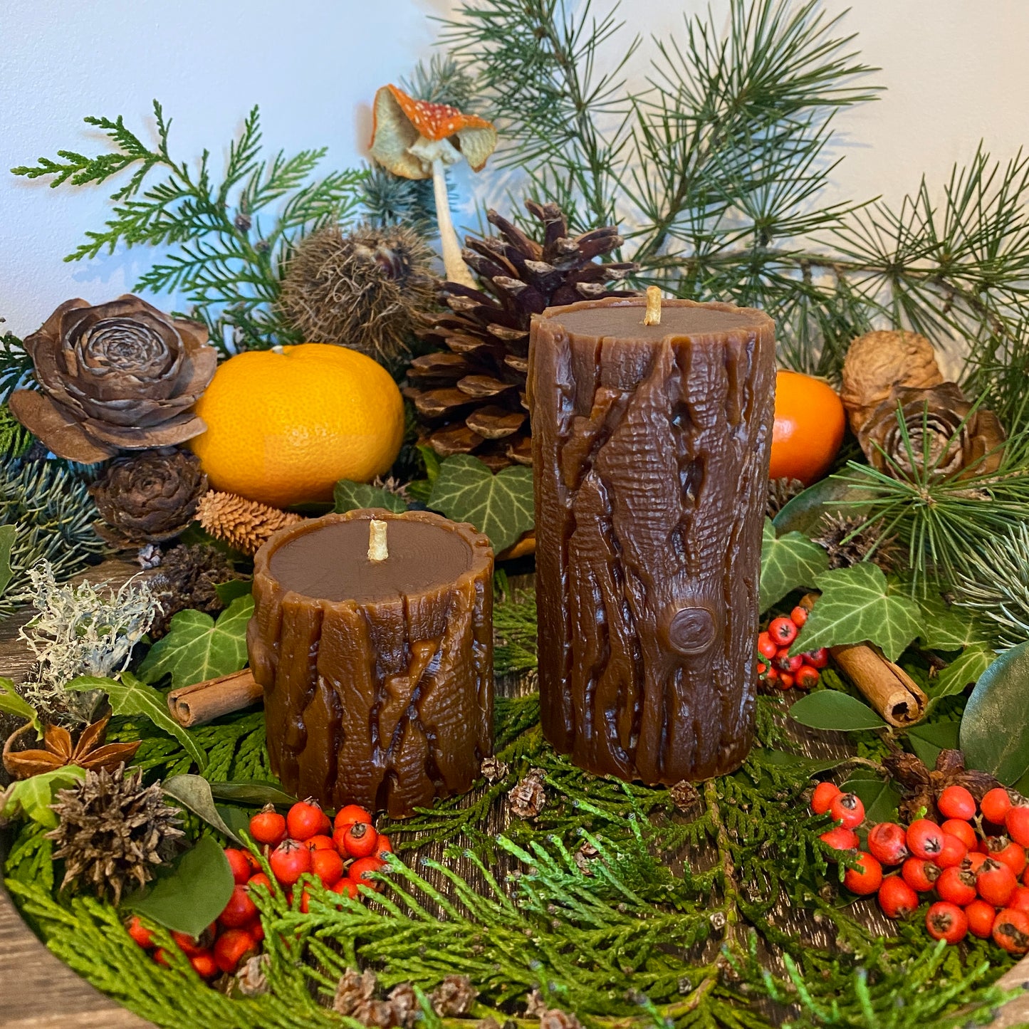 Yule Log Candles