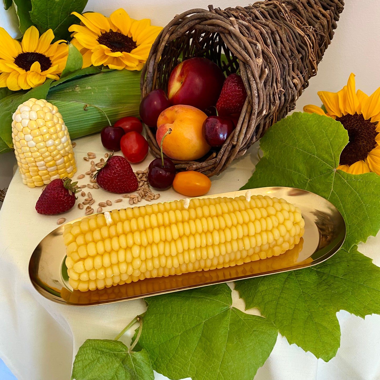 Whole Corncob Candle