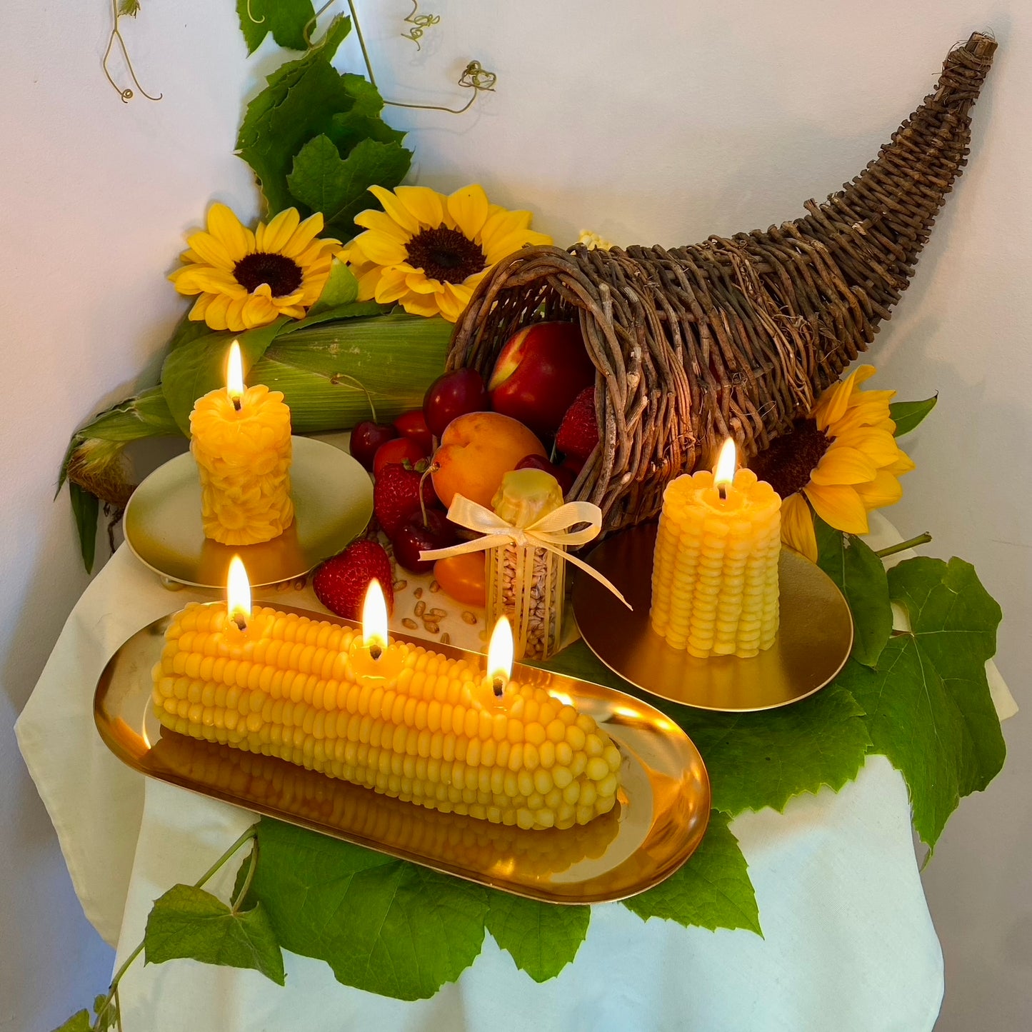 Whole Corncob Candle