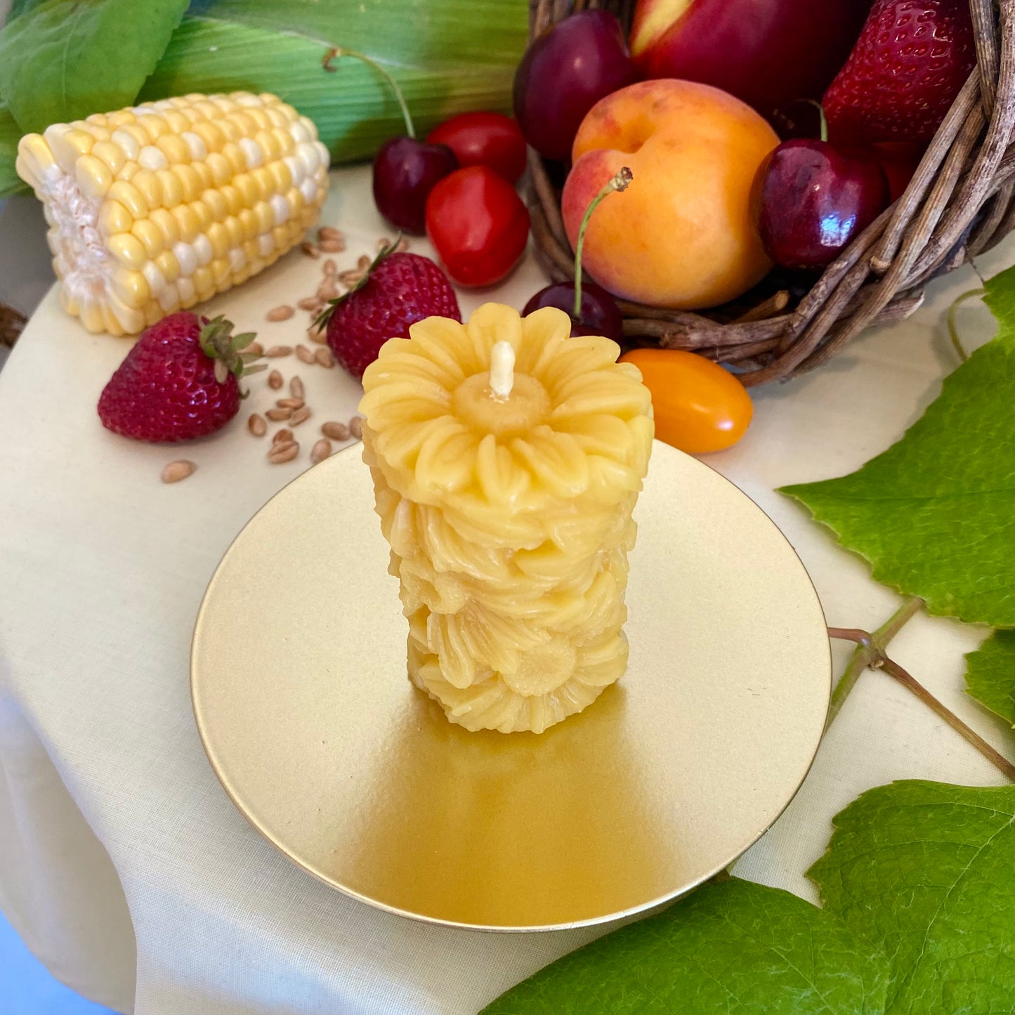 Sunflowers Candle