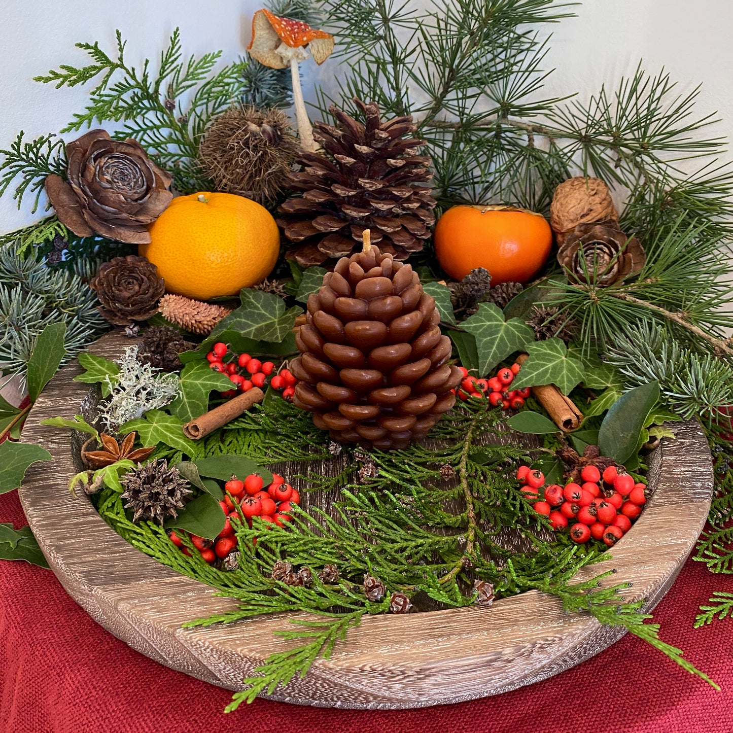 Pinecone Candle
