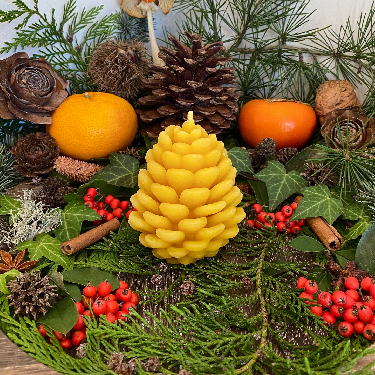 Pinecone Candle