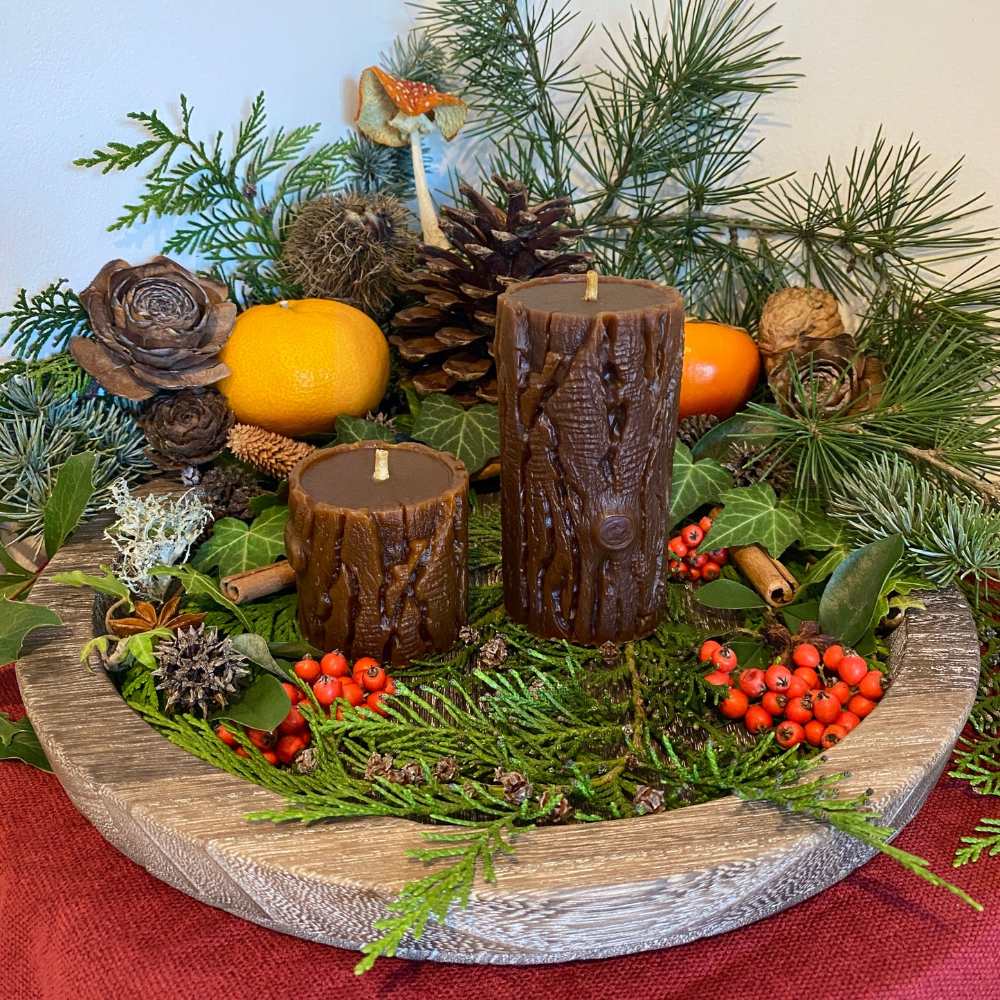 Yule Log Candles