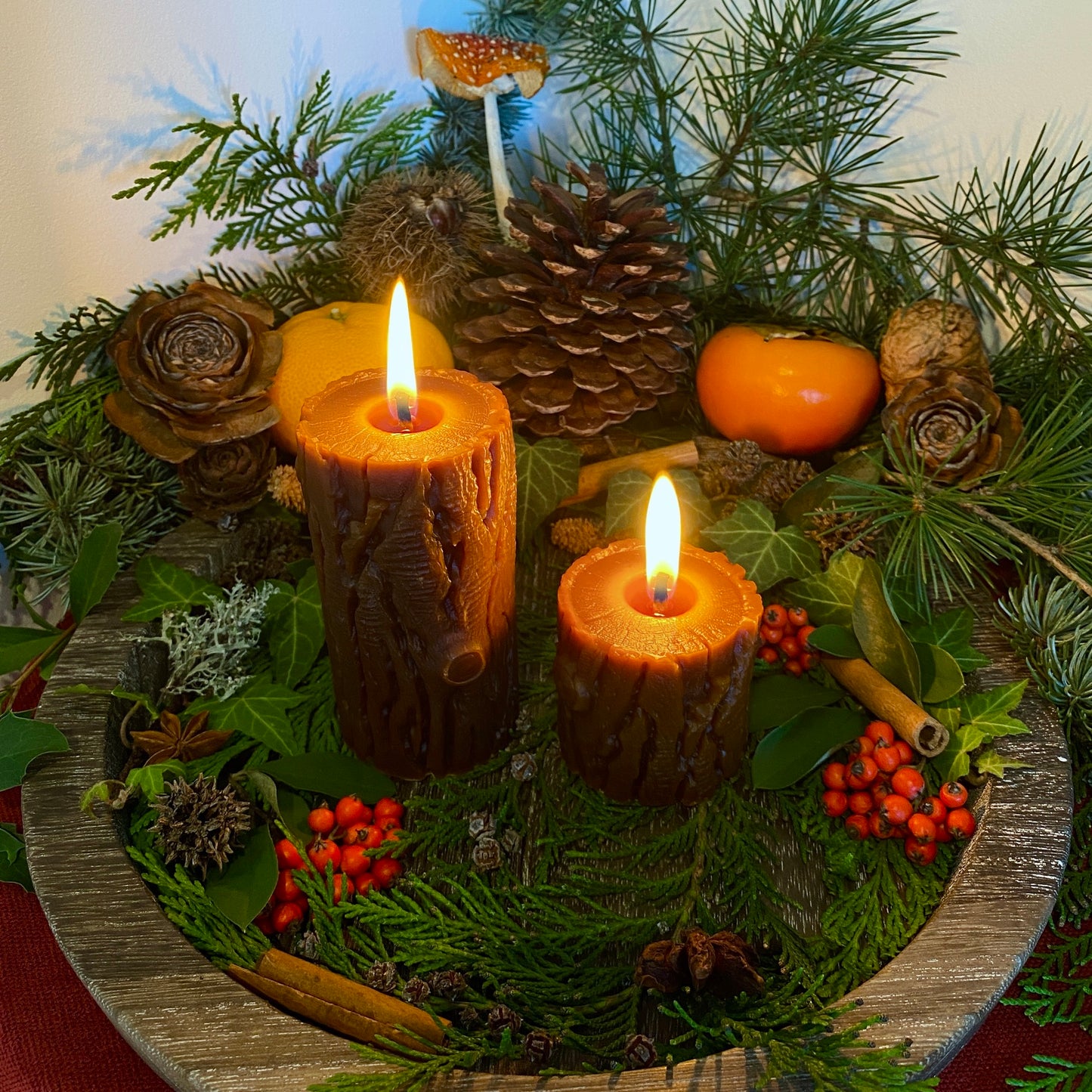 Yule Log Candles