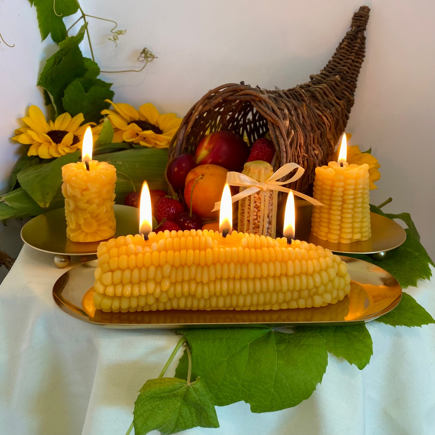 Whole Corncob Candle