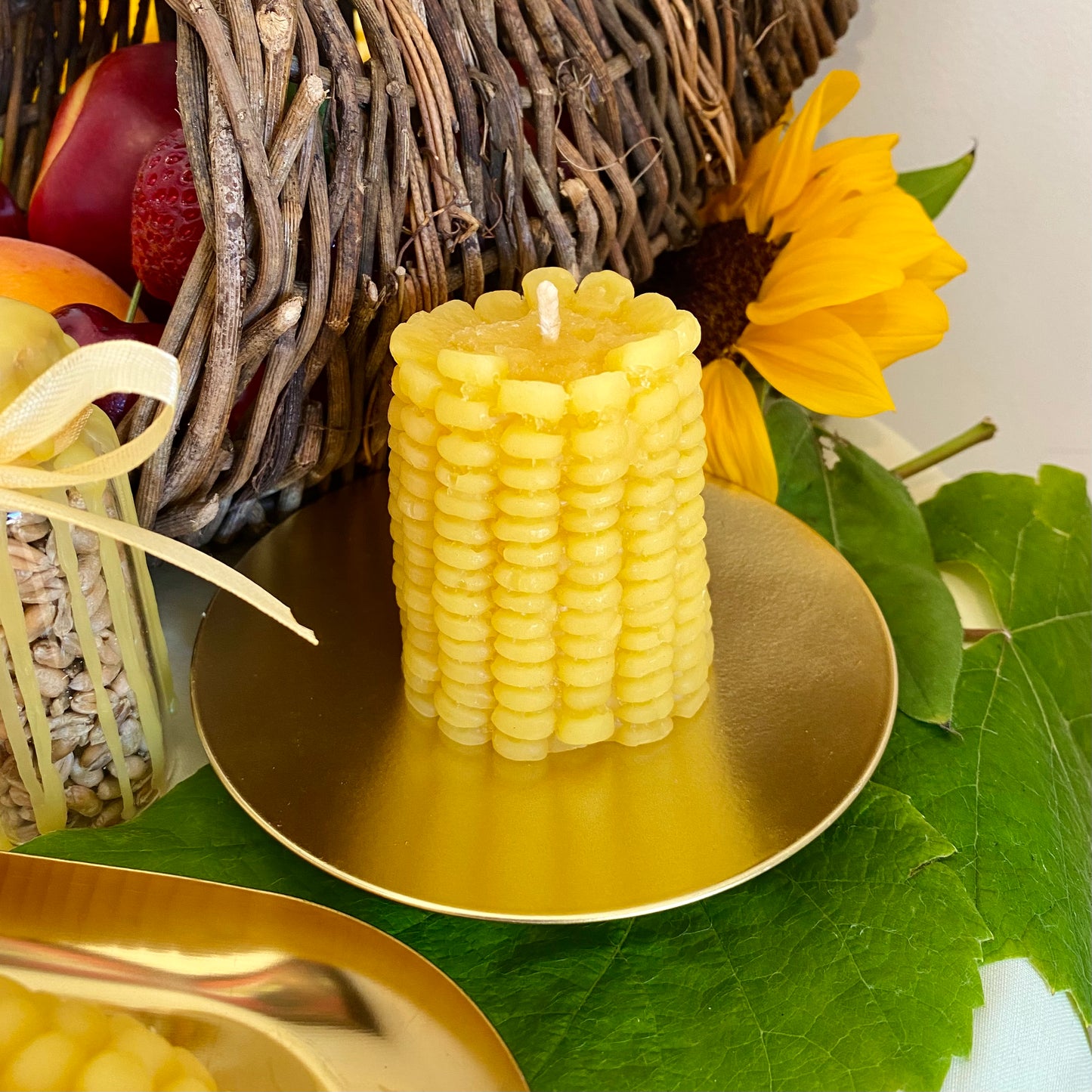 Half Corncob Candle
