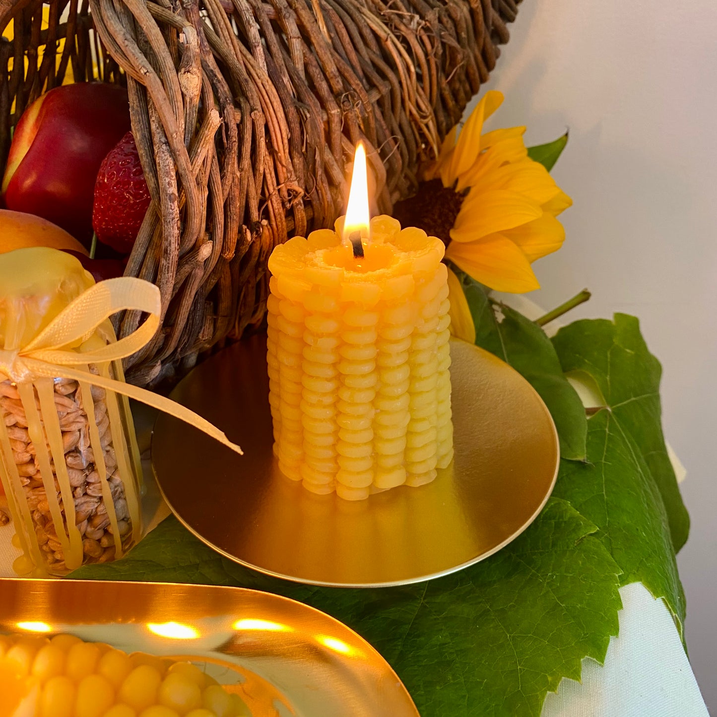 Half Corncob Candle