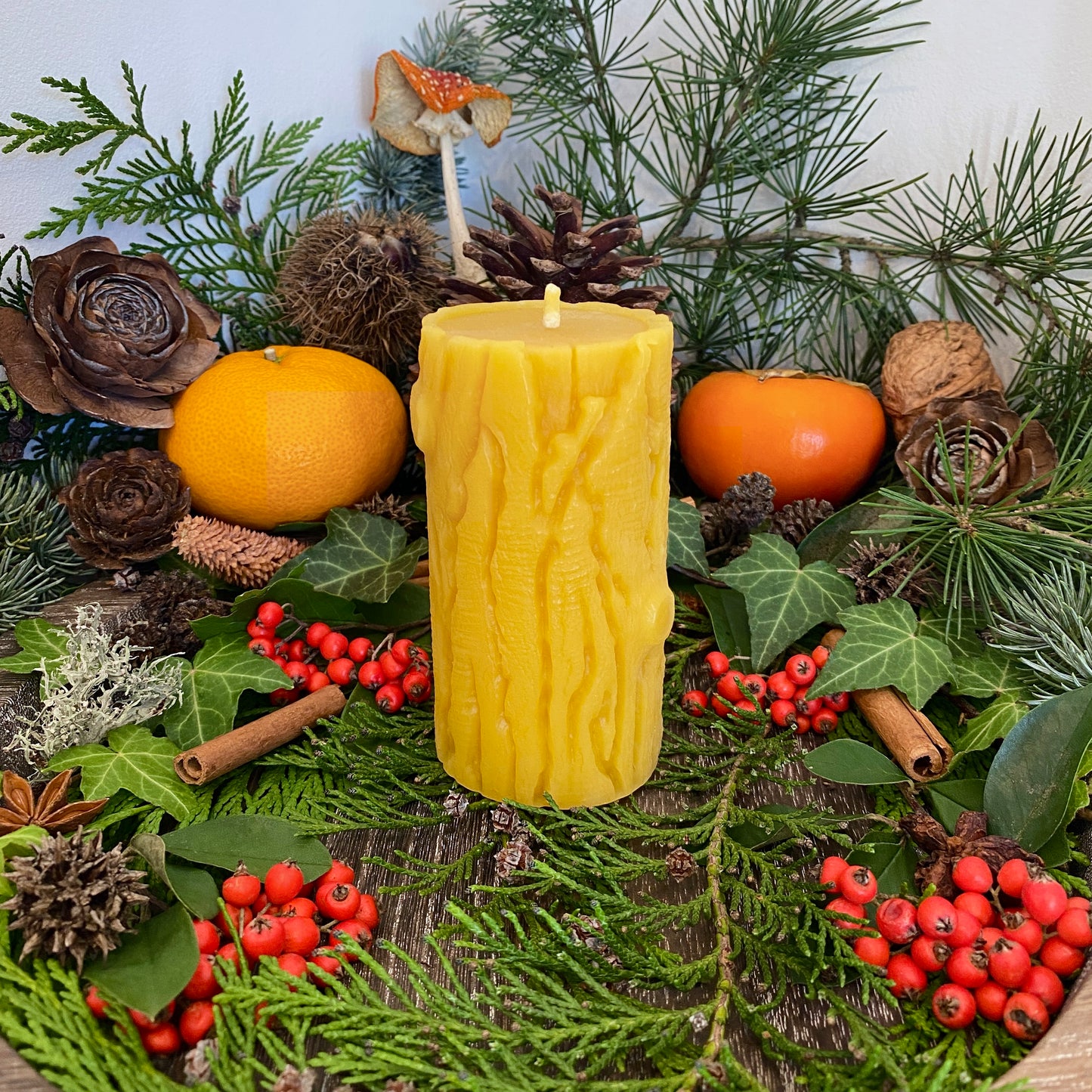 Yule Log Candles