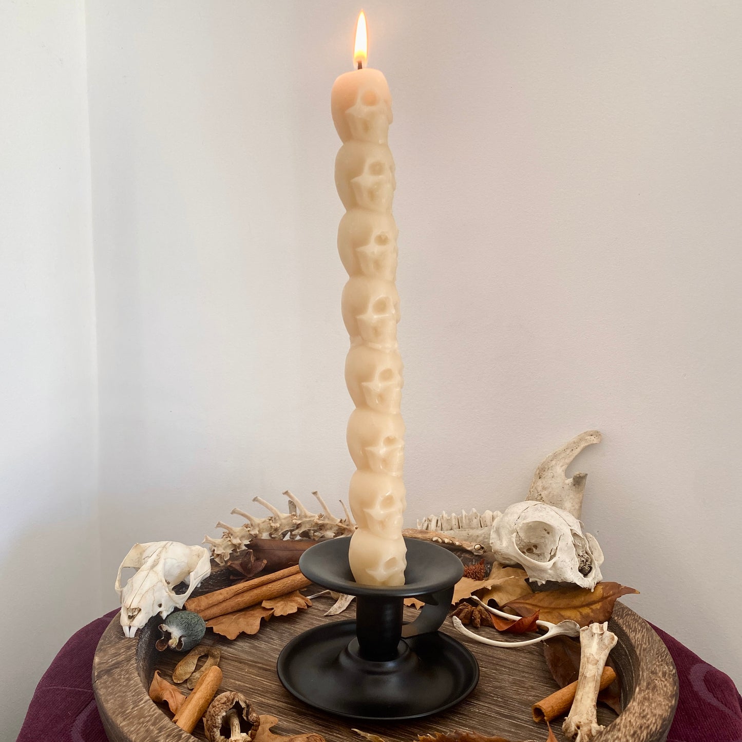 Tall Skulls Stack Candle