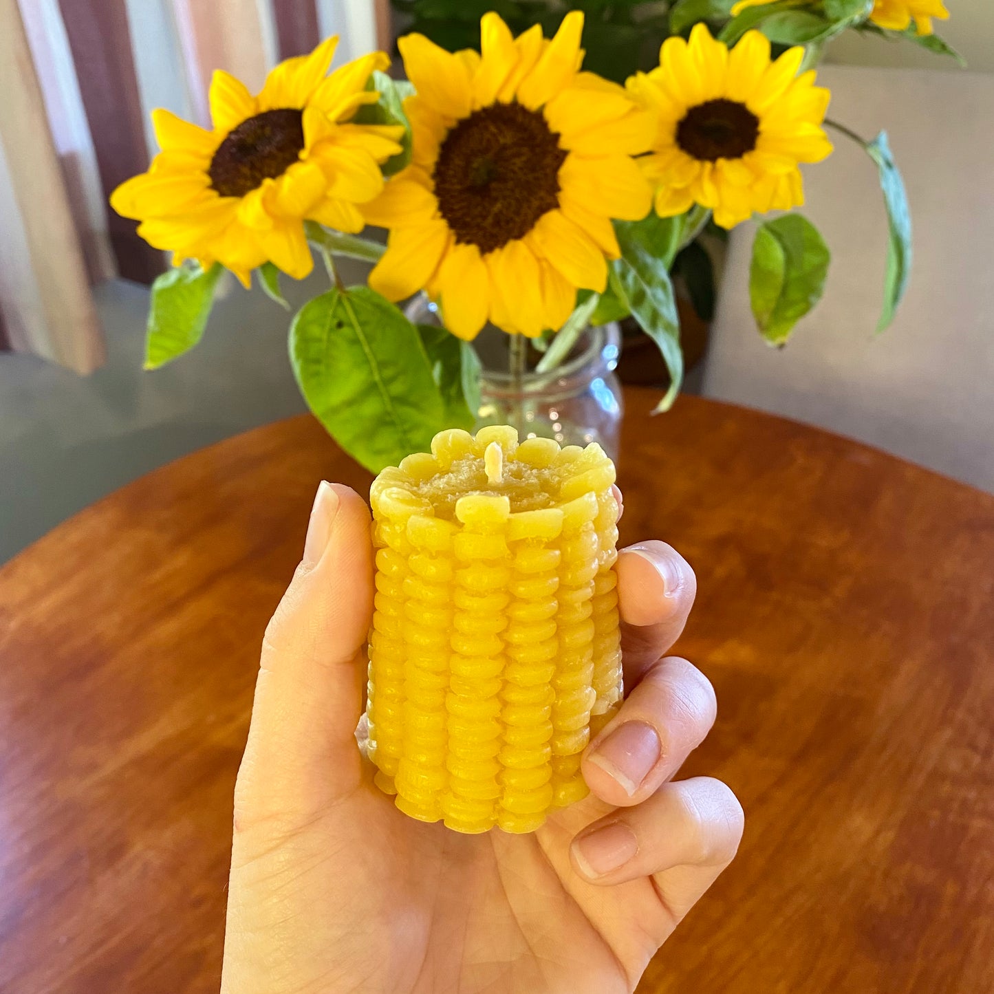 Half Corncob Candle