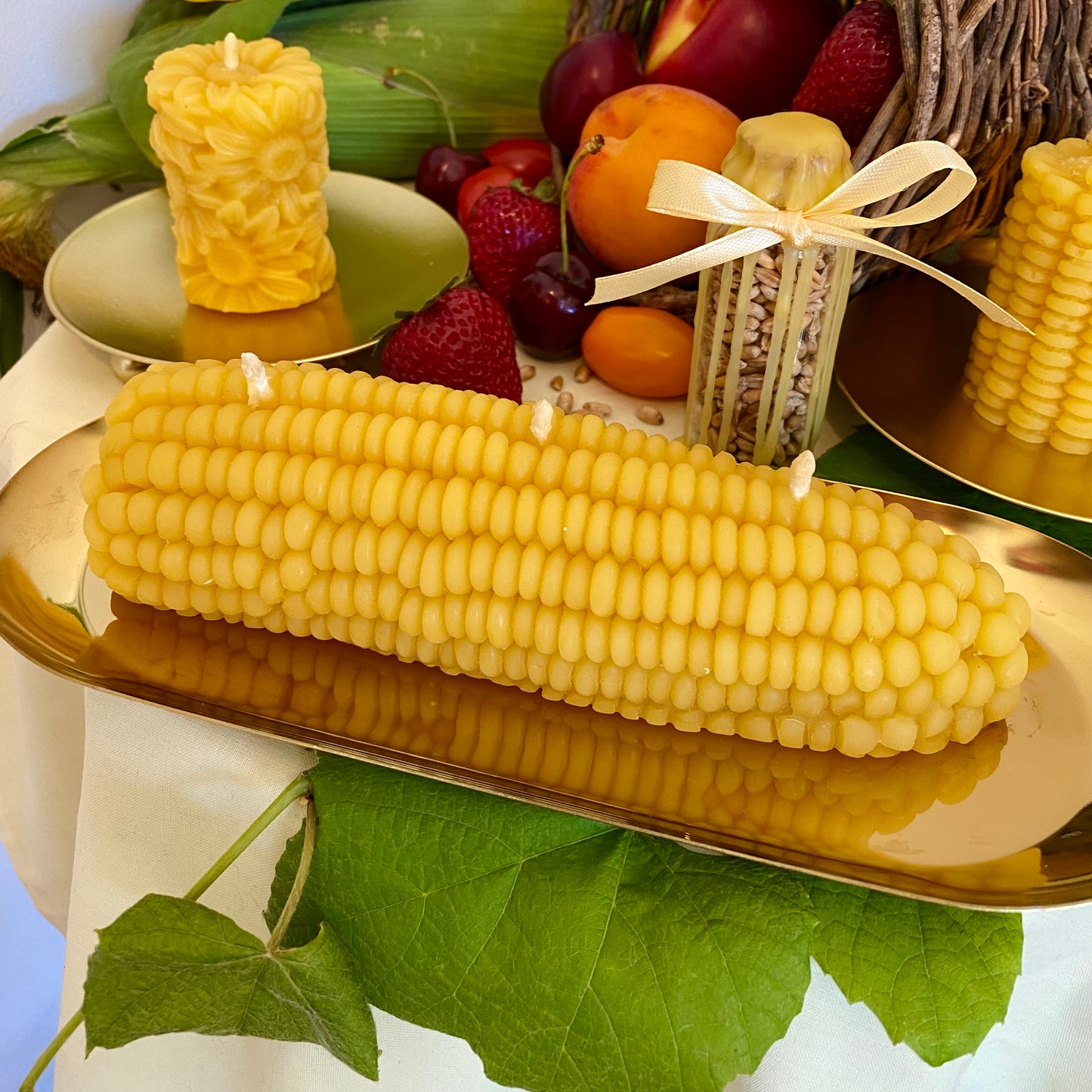 Whole Corncob Candle