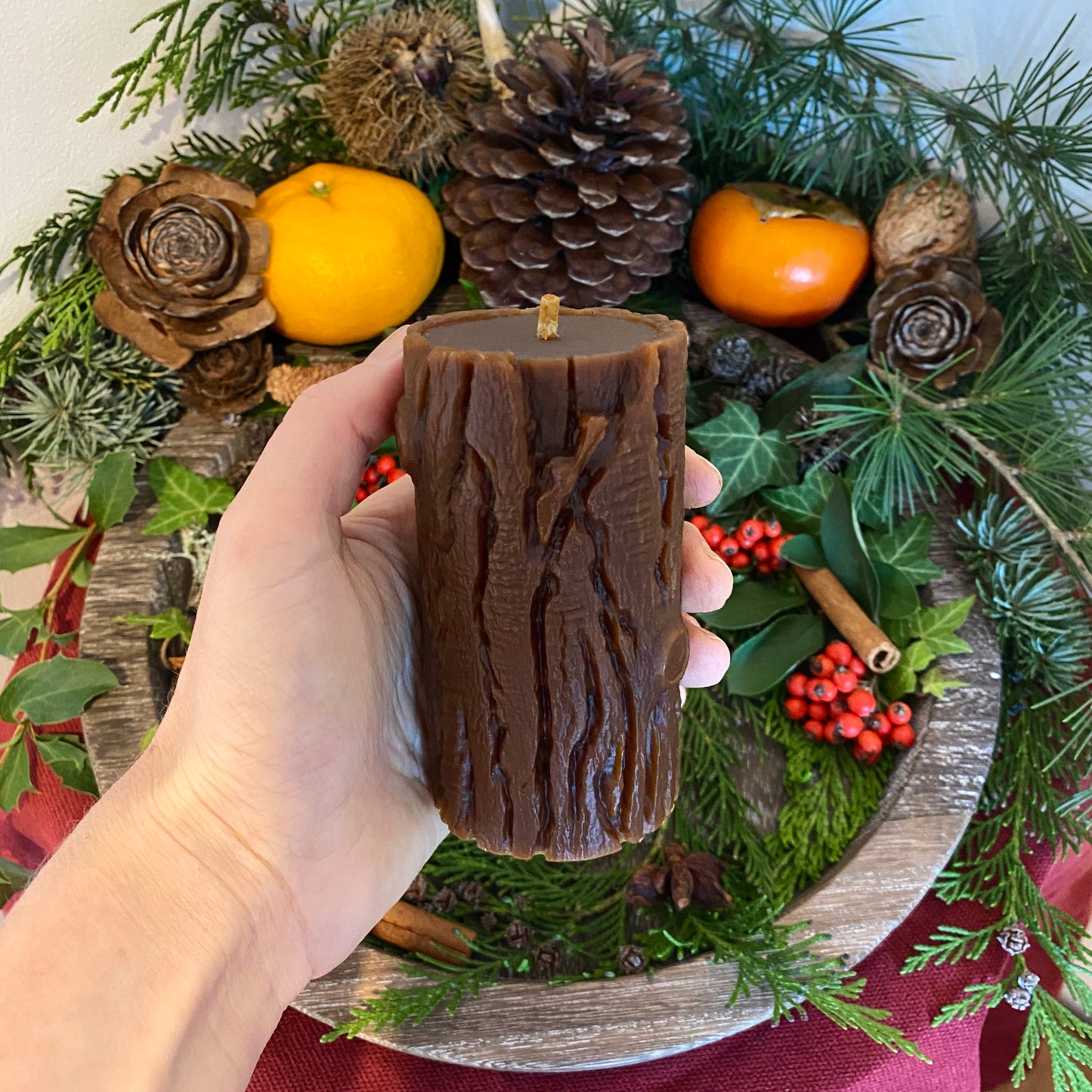 Yule Log Candles