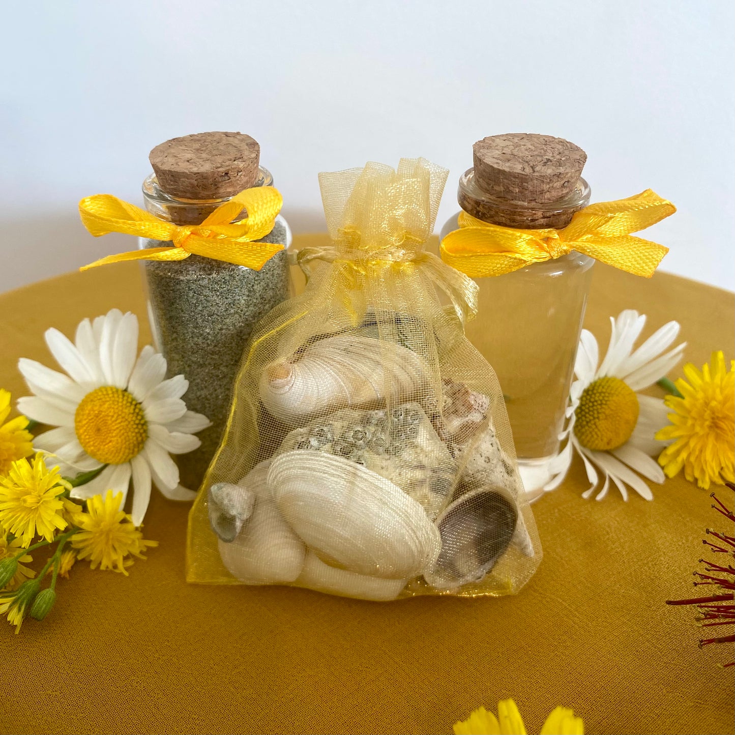 Summer Solstice Sand and Seawater Intention Bottles Set