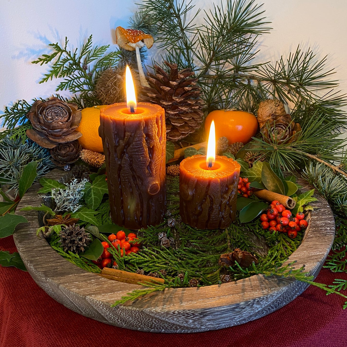 Yule Log Candles