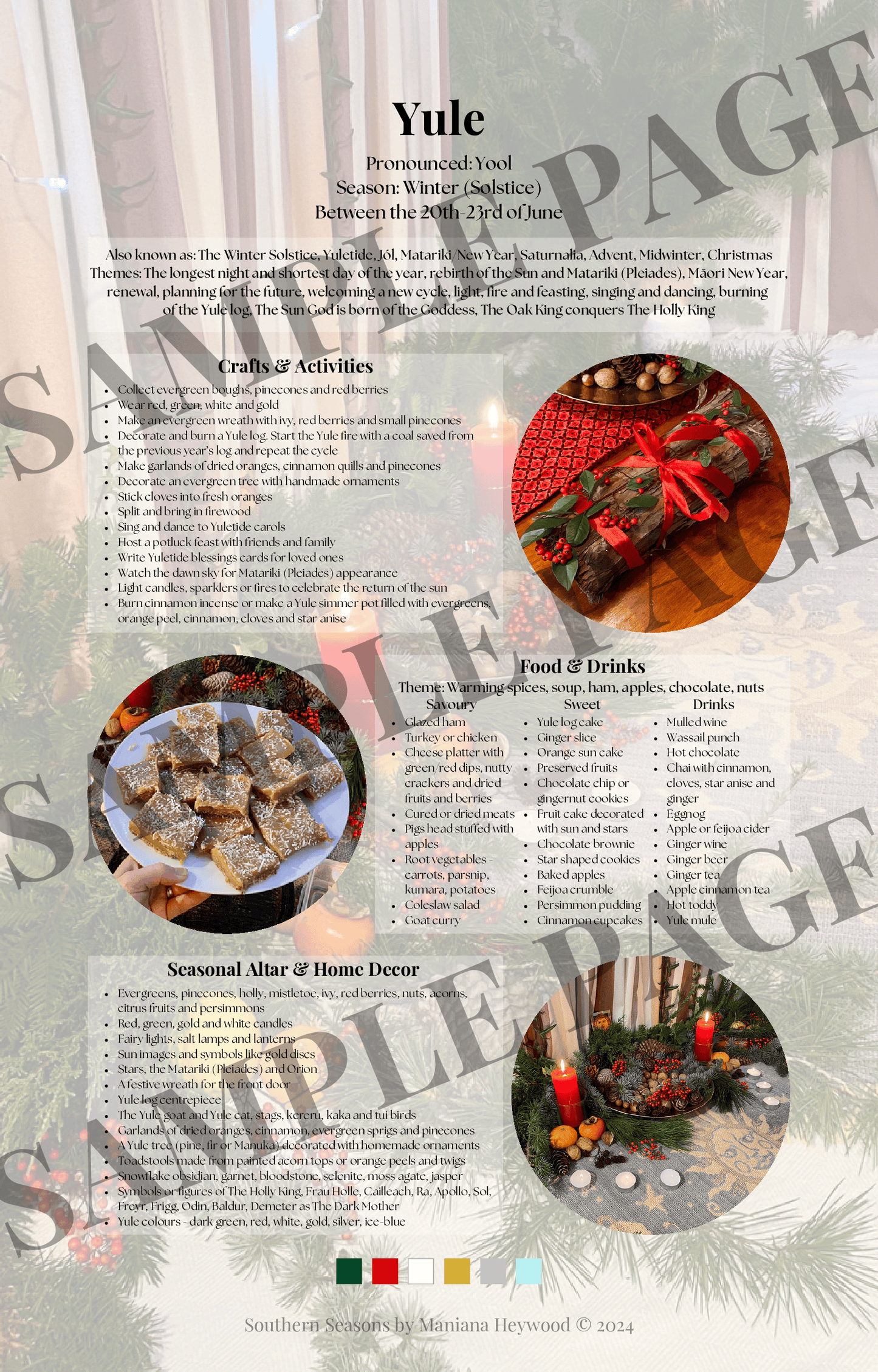 Southern Seasons - A Simple Guide to Celebrating the Wheel of the Year in the Southern Hemisphere