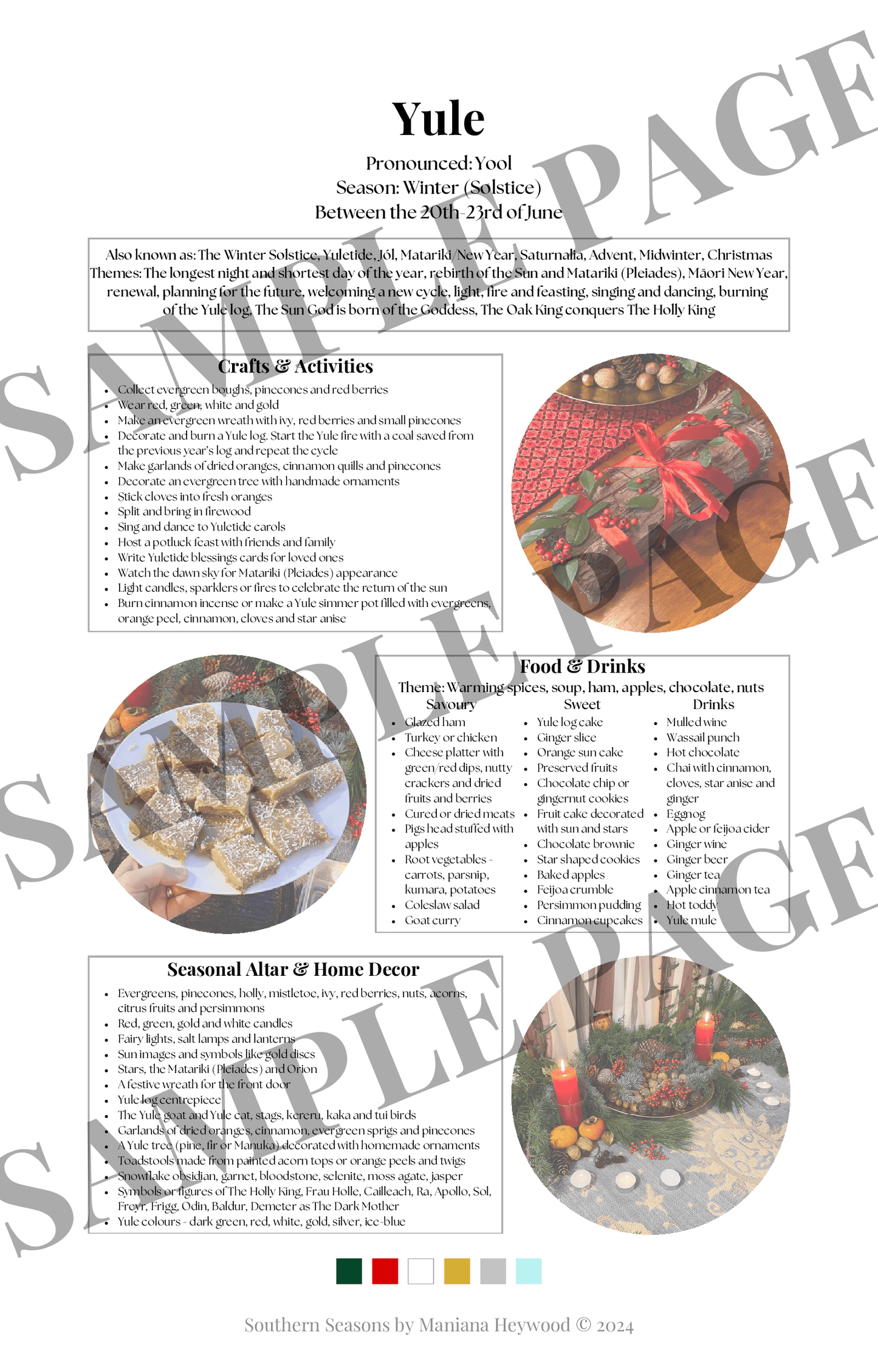 Southern Seasons - A Simple Guide to Celebrating the Wheel of the Year in the Southern Hemisphere