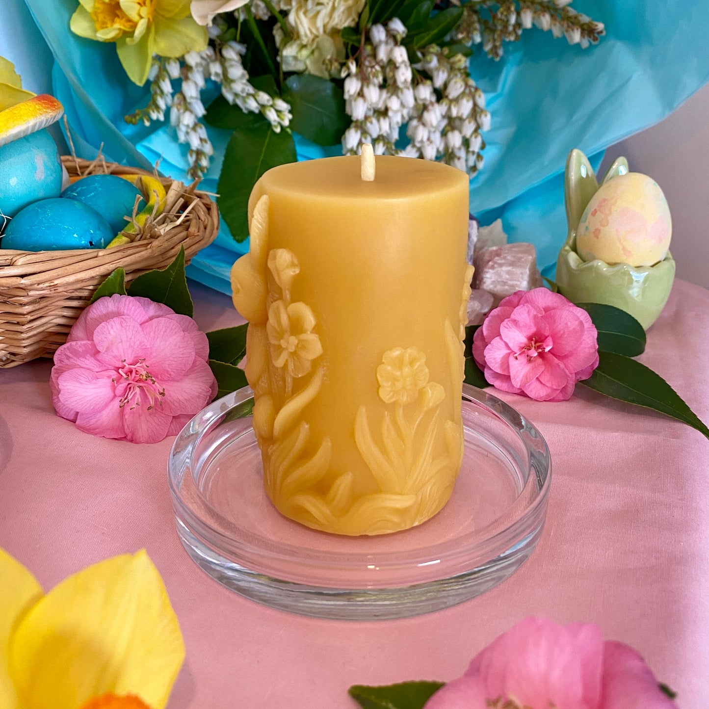 Standing Ostara Bunny Candle