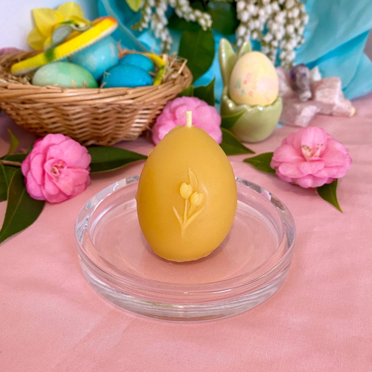 Ostara Bunny Egg Candle