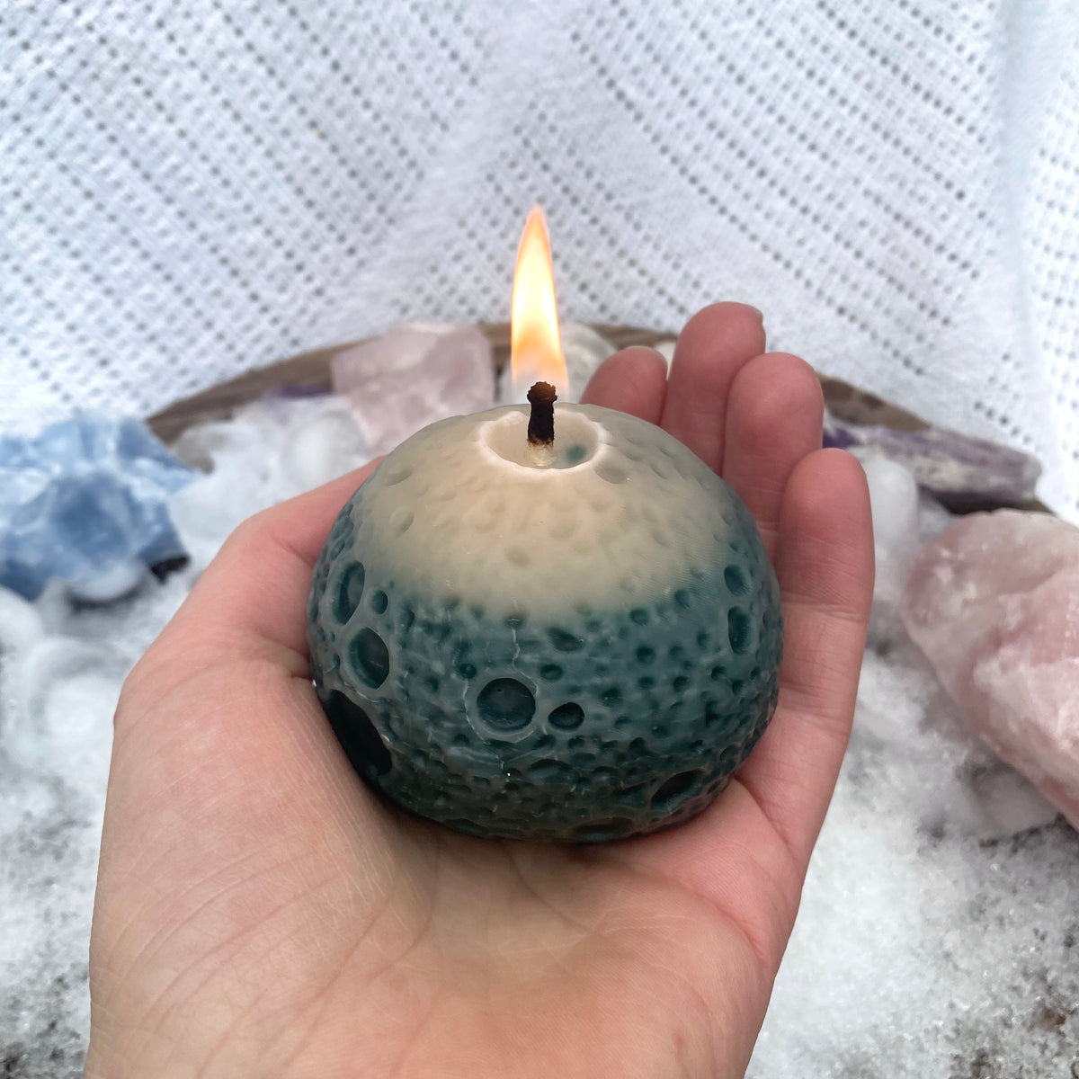 Snow Moon Candle