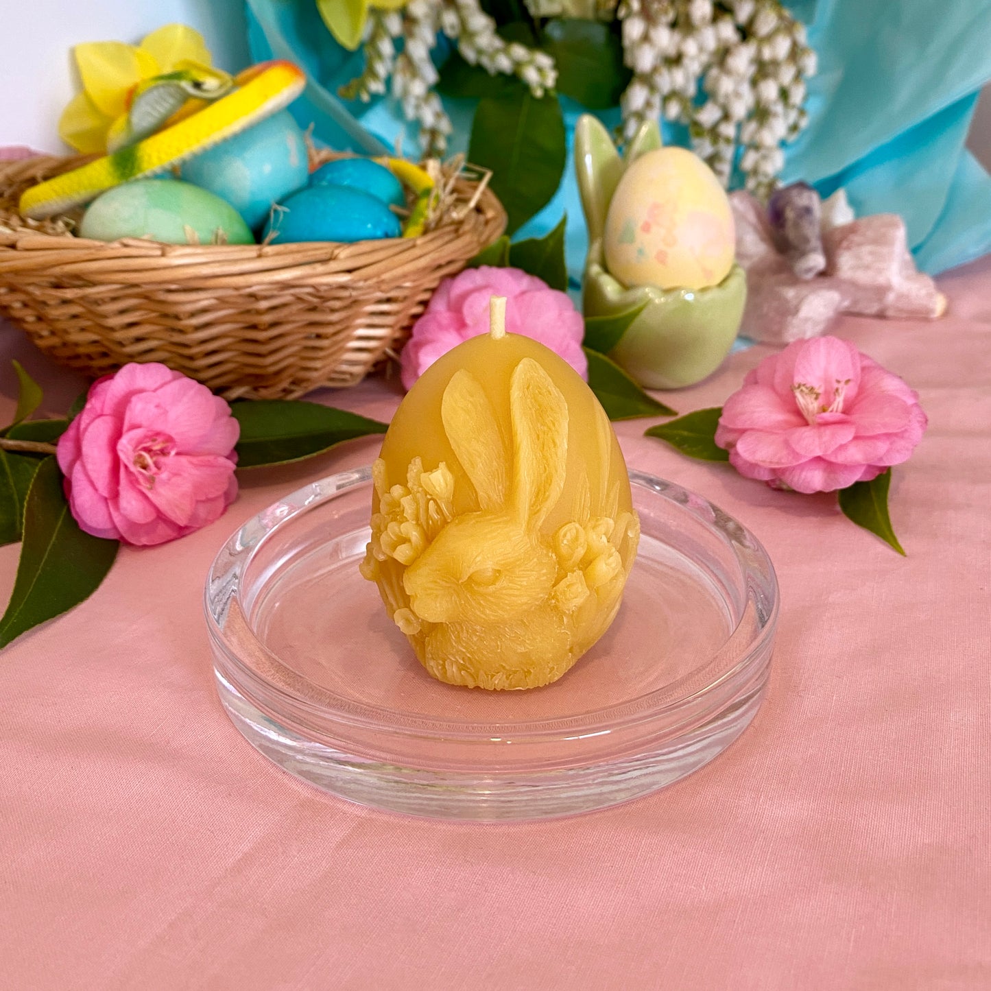 Ostara Bunny Egg Candle