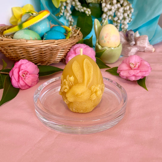 Ostara Bunny Egg Candle