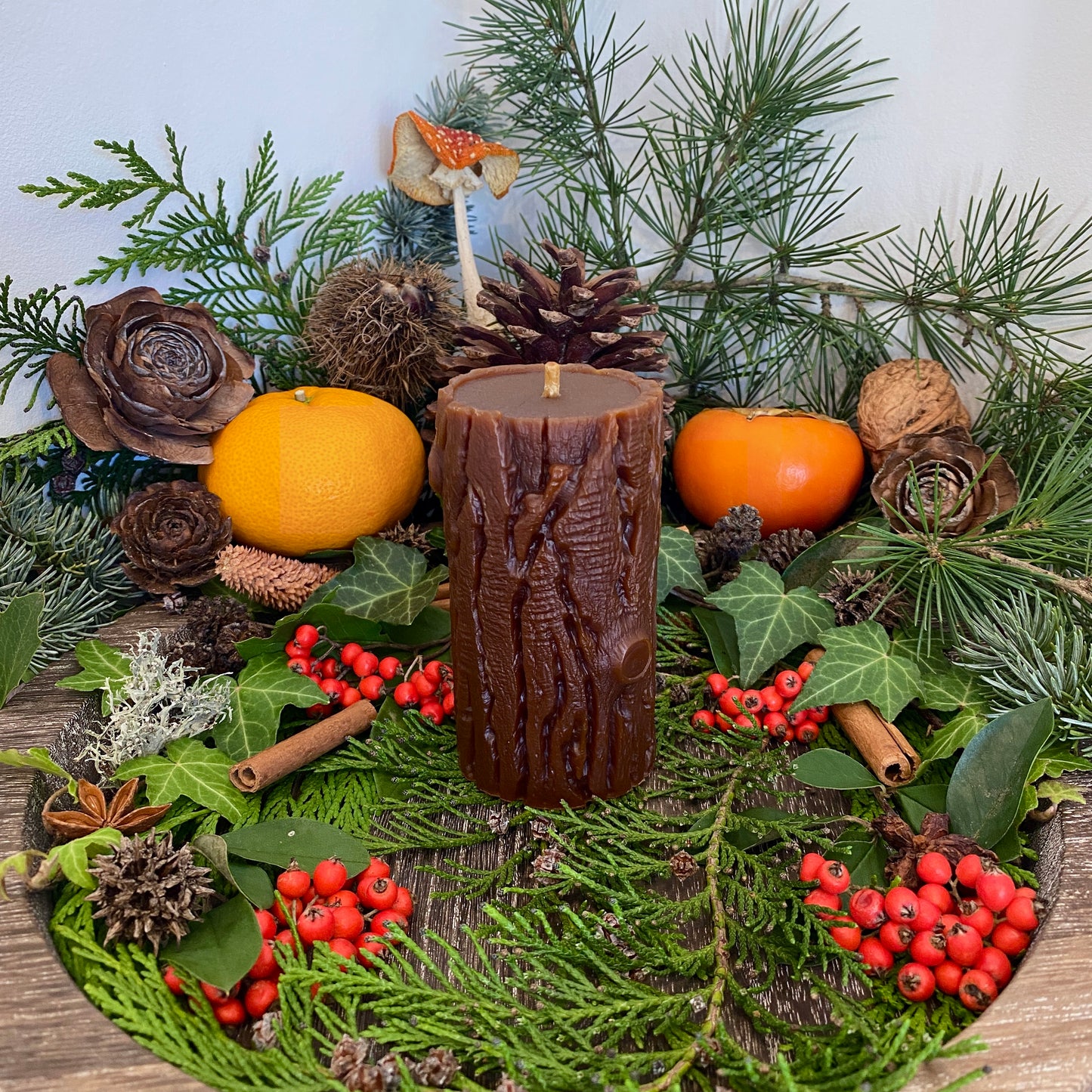 Yule Log Candles