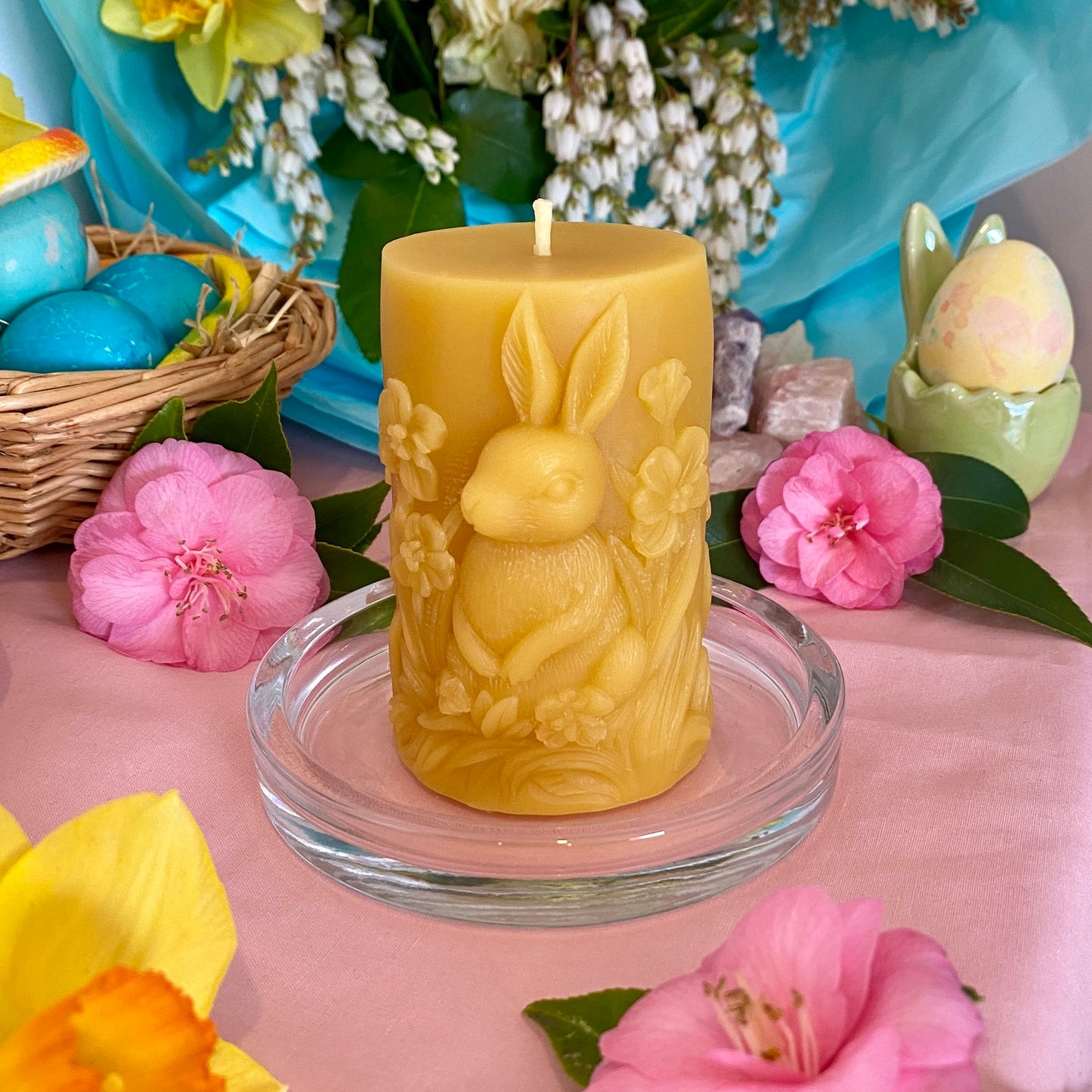 Standing Ostara Bunny Candle