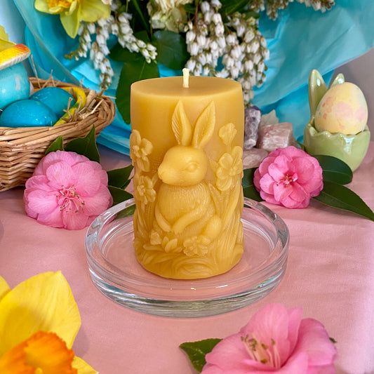 Standing Ostara Bunny Candle