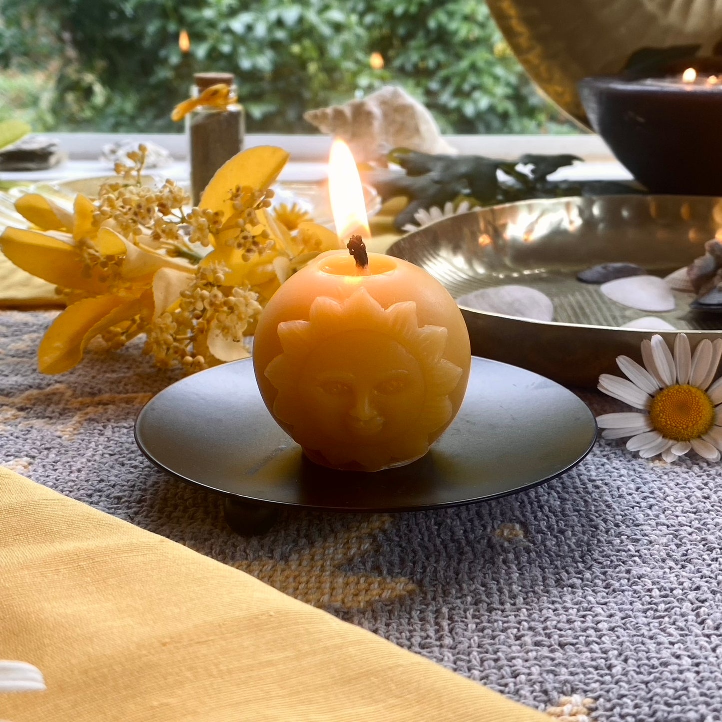 Sun, Moon and Star Candle