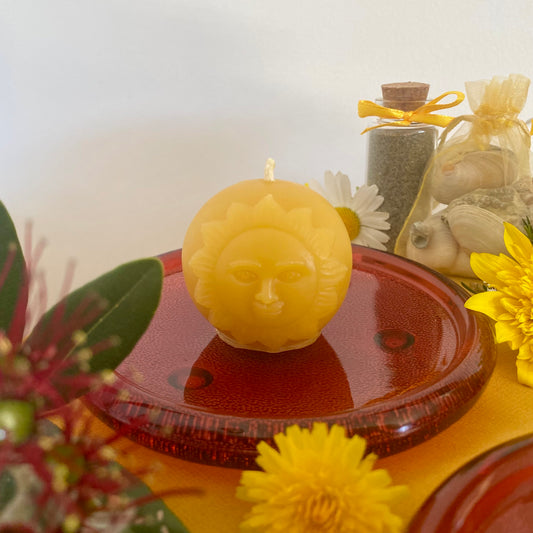 Sun, Moon and Star Candle