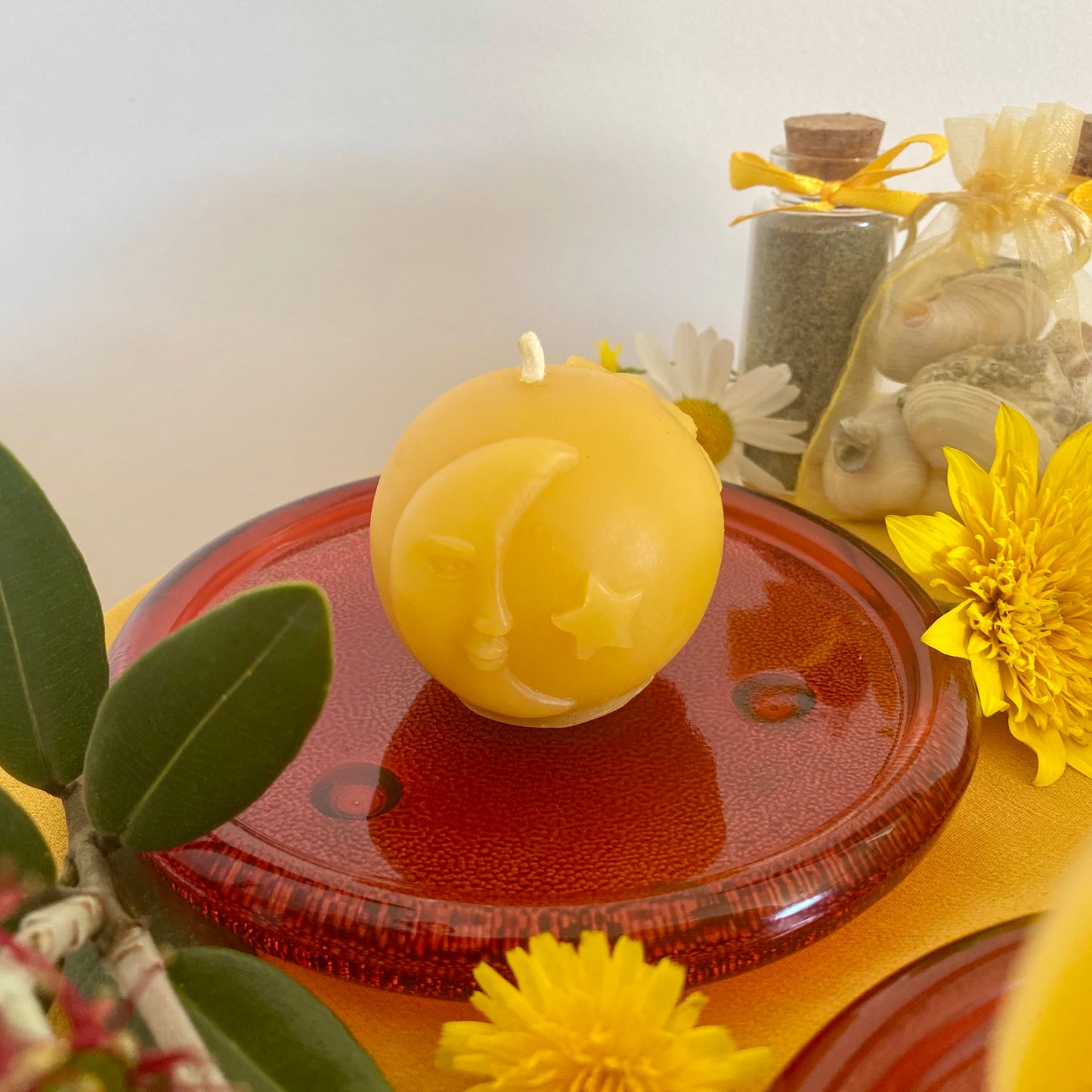 Sun, Moon and Star Candle
