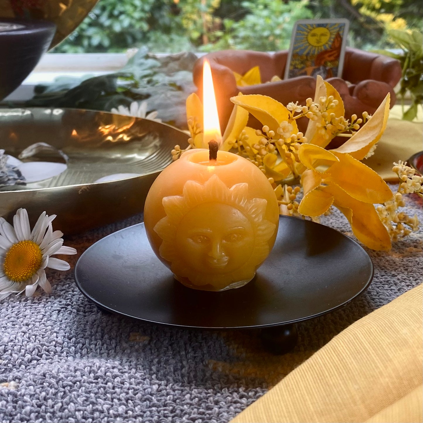 Sun, Moon and Star Candle